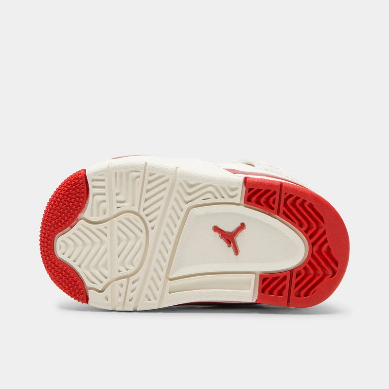 Jordan 4 Retro TD Pale Ivory / Sierra Red