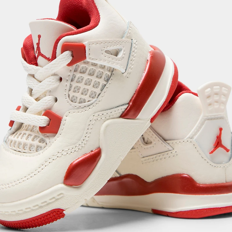 Jordan 4 Rétro TD Ivoire pâle / Rouge Sierra