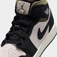 Jordan 1 Mid SE GS Clair Orewood Brun / Noir cassé - Olive moyen