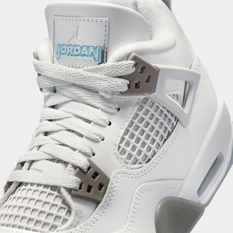 Jordan 4 Retro GS Photon Dust / Blue Chill - Flat Pewter