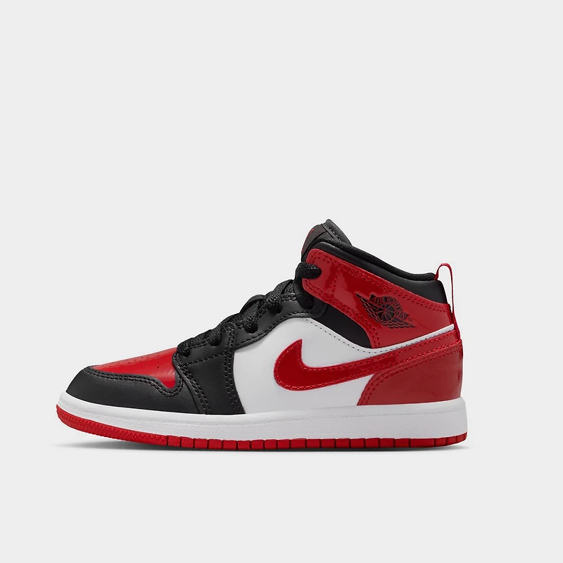 Jordan 1 Mid SE PS Black / Varsity Red - White