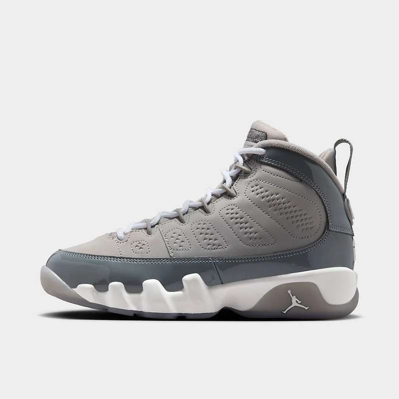 Jordan 9 Retro GS Medium Grey / Cool - White