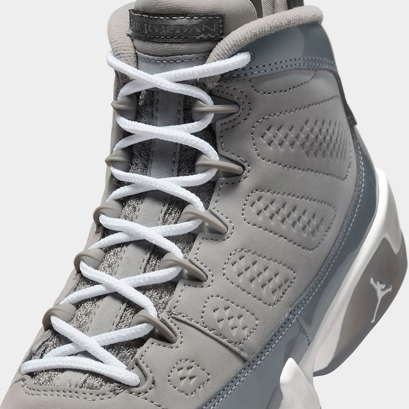 Jordan 9 Retro GS Medium Grey / Cool - White
