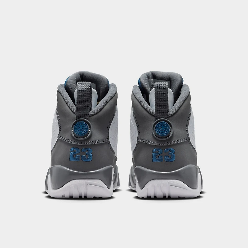 Jordan 9 Retro GS White / French Blue - Flint Grey