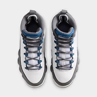 Jordan 9 Retro GS White / French Blue - Flint Grey