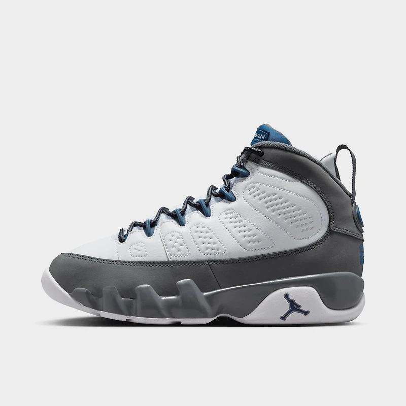 Jordan 9 Retro GS White / French Blue - Flint Grey