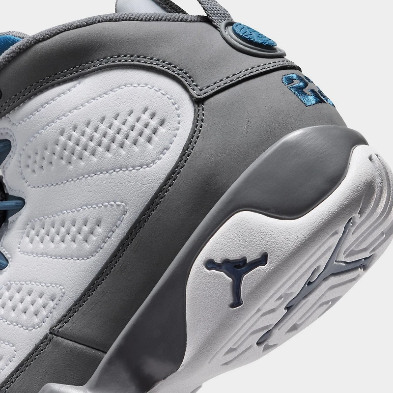 Jordan 9 Rétro GS Blanc / Bleu Français - Gris Silex