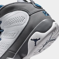 Jordan 9 Rétro GS Blanc / Bleu Français - Gris Silex