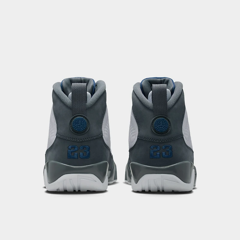 Jordan 9 Retro White / French Blue - Flint Grey