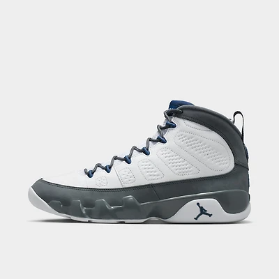 Jordan 9 Retro White / French Blue - Flint Grey