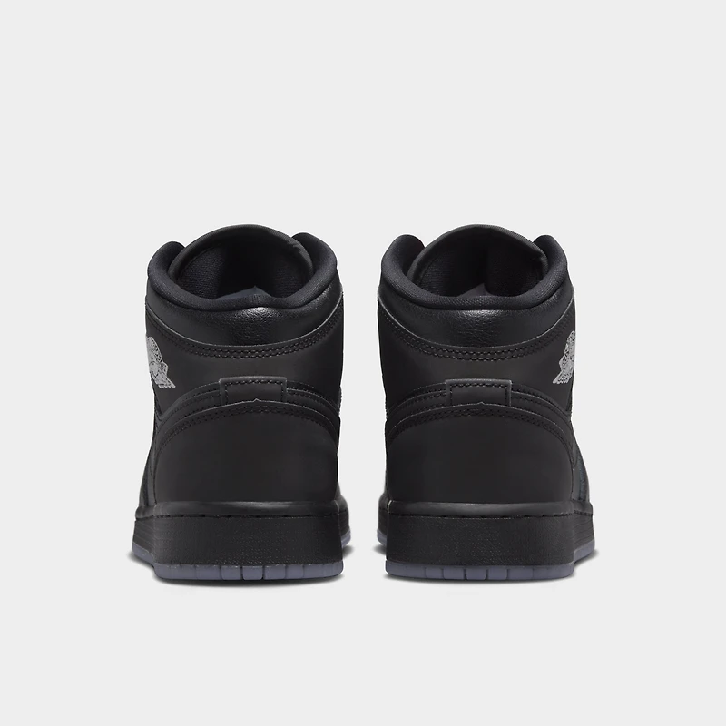 Jordan 1 Mid GS Black / - White