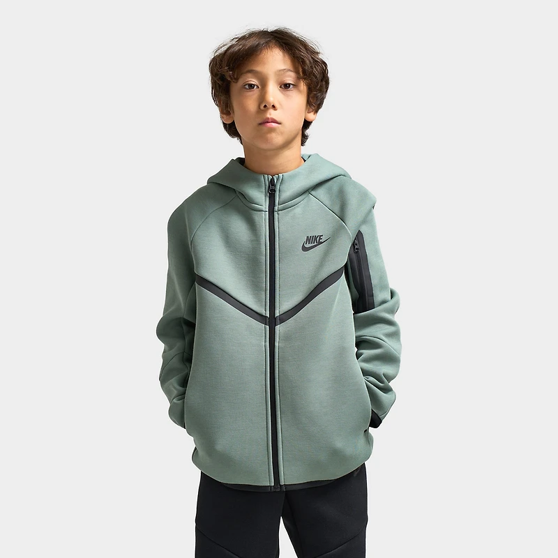 Nike Sportswear Juniors' Tech Fleece Full Zip Clay Green / Black