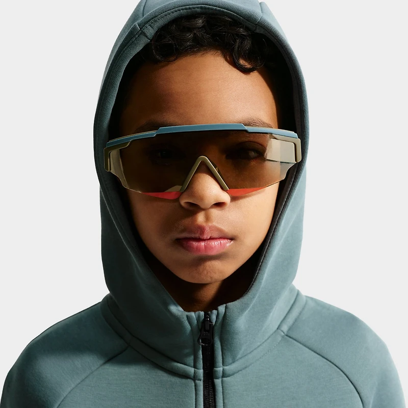 Nike Sportswear Junior Chandail à capuchon zippé en Fleece Tech / Ardoise minérale