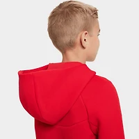 Nike Sportswear Tech Fleece Junior à fermeture éclair intégrale / Rouge universitaire