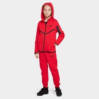 Nike Sportswear Tech Fleece Junior à fermeture éclair intégrale / Rouge universitaire