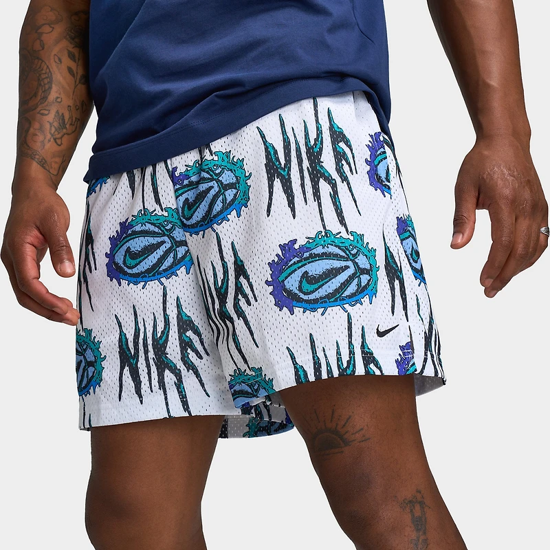 Nike Practice Mesh Dri-FIT 5" Basketball Shorts White / Black