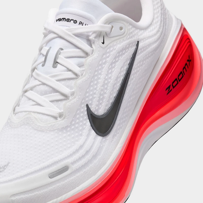 Nike Vomero Plus White / Black - Bright Crimson