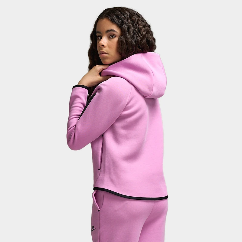 Nike Sportswear Juniors' Tech Fleece Full Zip Hoodie / Light Magenta