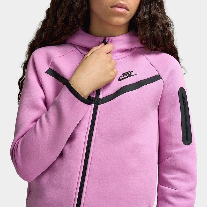 Nike Sportswear Tech Fleece Junior Chandail à capuche zippé / Magenta clair