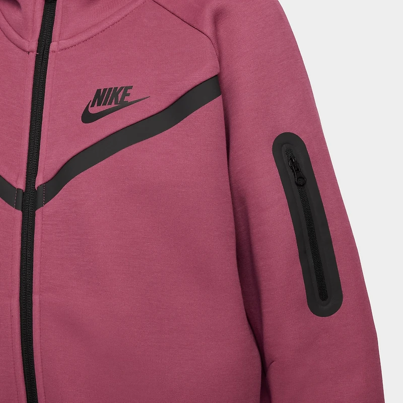 Nike Sportswear Junior Girls' Tech Fleece Full Zip Hoodie Sweet Beet / Black