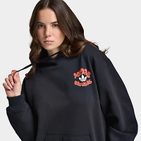 Adidas Women's Leopard Samba Essential Hoodie Black /