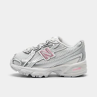 New Balance Infants' 740 Silver Metallic / Signal Pink