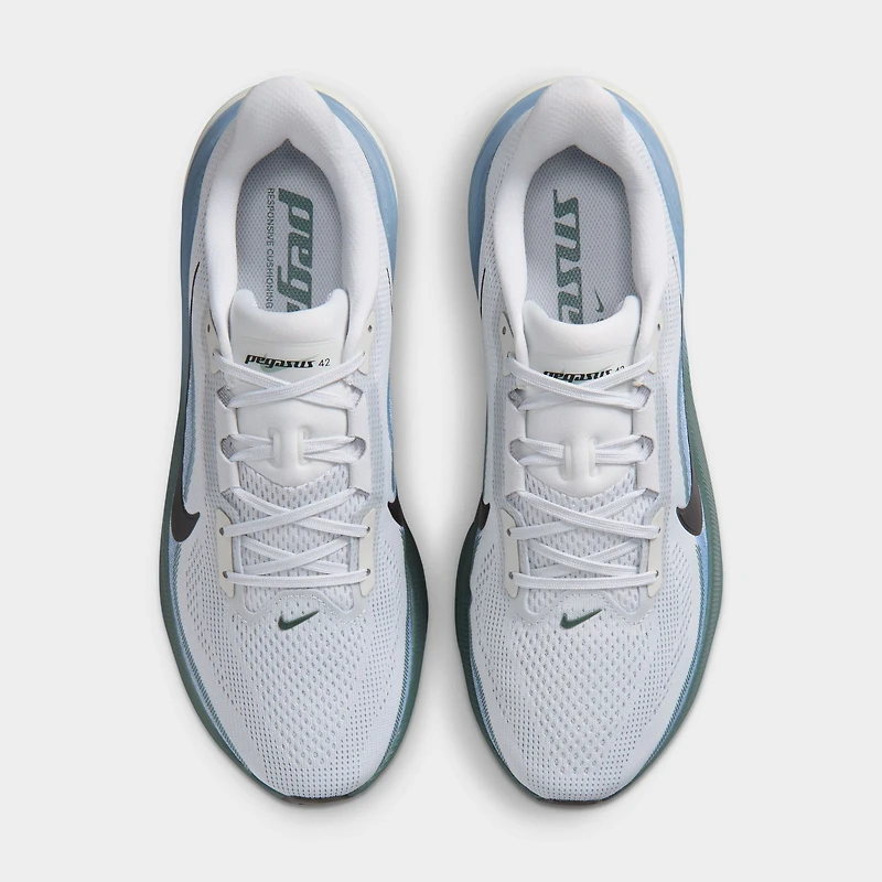 Nike Pegasus 42 Pure Platinum / Dark Obsidian - Work Blue