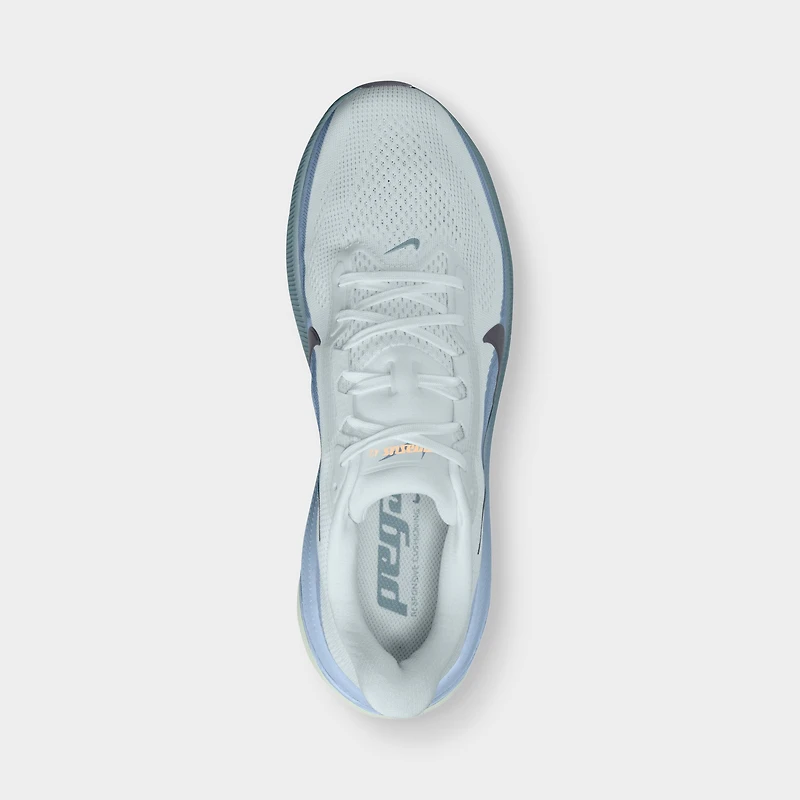 Nike Pegasus 42 Platine Pur / Obsidienne Noire - Bleu Travail