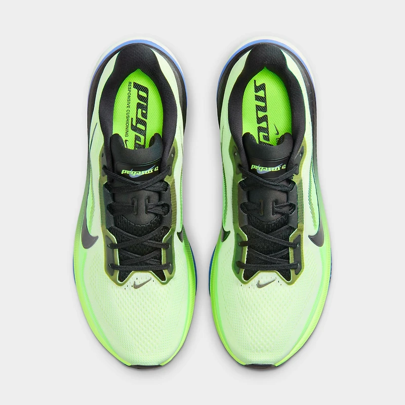 Nike Pegasus 42 Teinte Volt / Épicéa Noir - Saphir