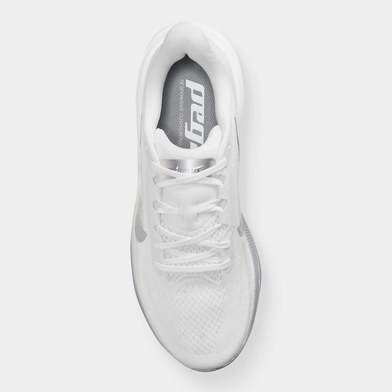 Nike Femmes Pegasus 42 Blanc / Argent métallique - Gris loup
