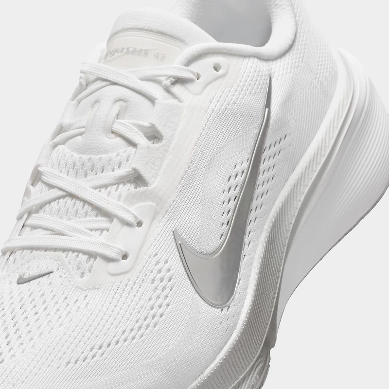 Nike Women's Pegasus 42 White / Metallic Silver - Wolf Grey