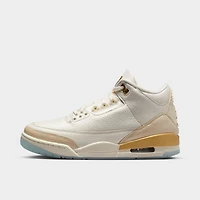Jordan 3 Rétro Femmes Voile / Équipe Or - Ivoire pâle