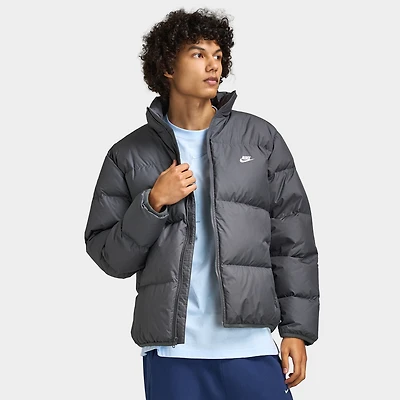 Nike Sportswear Club Hommes Therma-FIT Veste Puffer 650 Gris Fer / Blanc