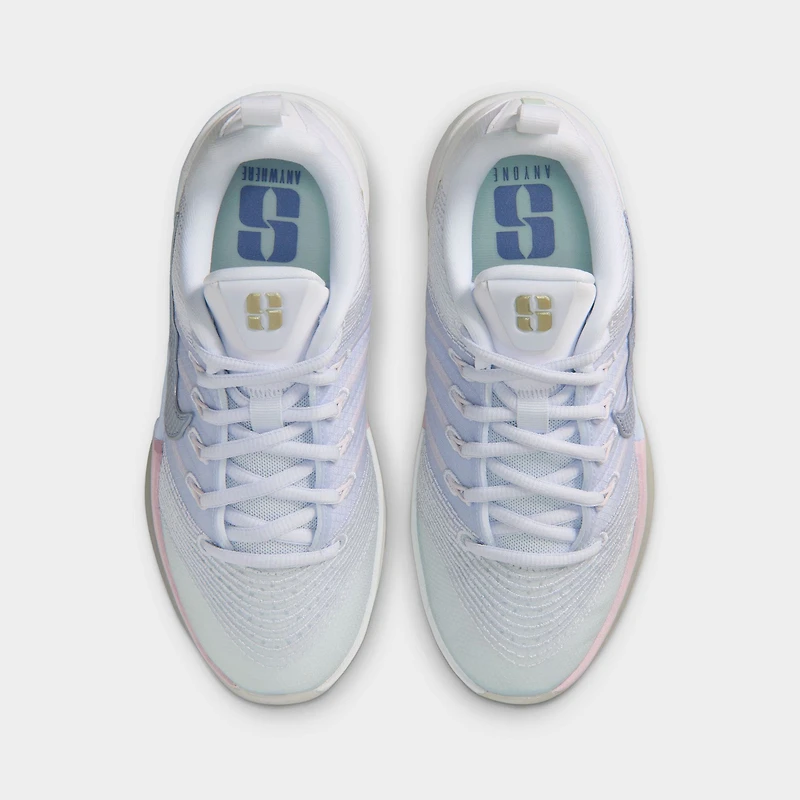 Nike Sabrina 3 GS Blanc / Violet Poussiéreux - Gris Football