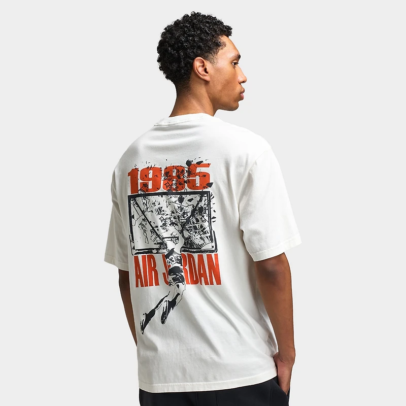 Michael Jordan Brooklyn Shattered Back Board Oversized Graphic T-Shirt Sail / Off Noir
