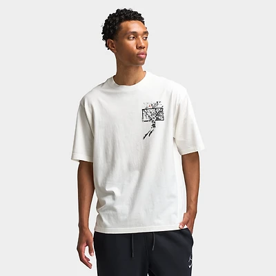 Michael Jordan Brooklyn Shattered Back Board Oversized Graphic T-Shirt Sail / Off Noir