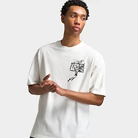 Michael Jordan Brooklyn Shattered Back Board Oversized Graphic T-Shirt Sail / Off Noir