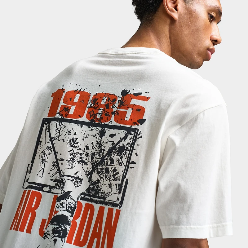 Michael Jordan Brooklyn Shattered Back Board Oversized Graphic T-Shirt Sail / Off Noir
