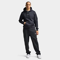 Nike Club Fleece Pullover Graphic Hoodie Black / White