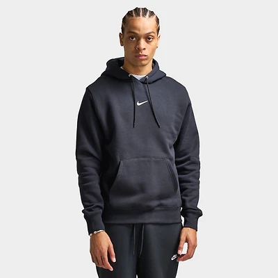 Nike Club Fleece Pullover Graphic Hoodie Black / White