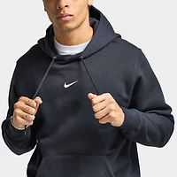 Nike Club Fleece Pullover Graphic Hoodie Black / White