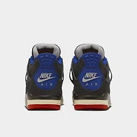 Jordan 4 Retro GS Black / Fire Red - Deep Royal Blue