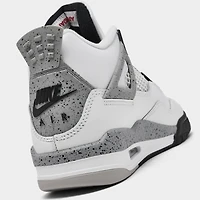 Jordan 4 Retro OG GS Summit White / Fire Red - Cement Grey