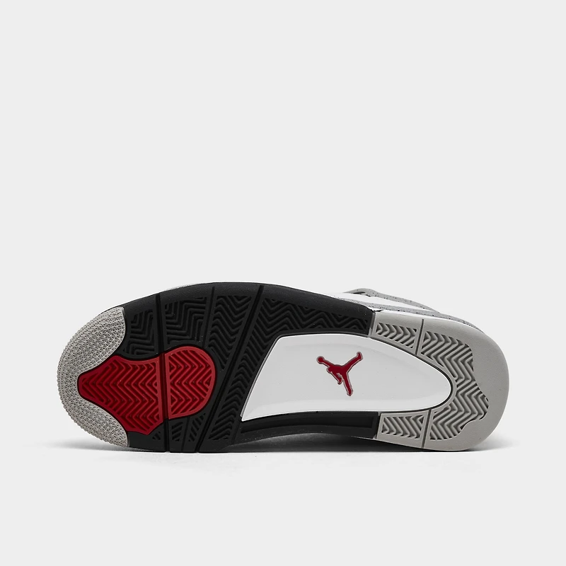Jordan 4 Retro OG GS Summit White / Fire Red - Cement Grey