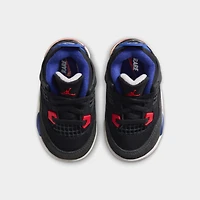 Jordan 4 Retro TD Black / Fire Red - Deep Royal Blue