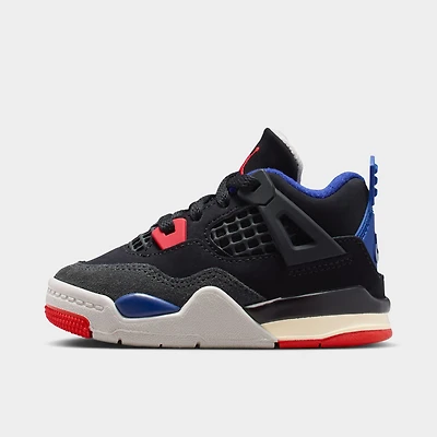 Jordan 4 Retro TD Black / Fire Red - Deep Royal Blue