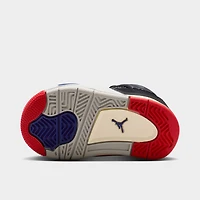 Jordan 4 Retro TD Black / Fire Red - Deep Royal Blue