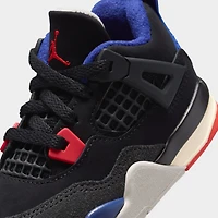 Jordan 4 Retro TD Black / Fire Red - Deep Royal Blue