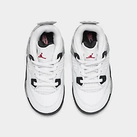 Jordan 4 Retro OG TD Summit White / Fire Red - Cement Grey