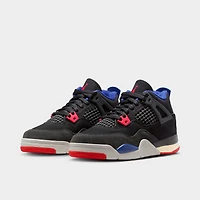 Jordan 4 Retro PS Black / Fire Red - Deep Royal Blue